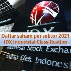 Daftar saham per sektor 2021 IDX-IC